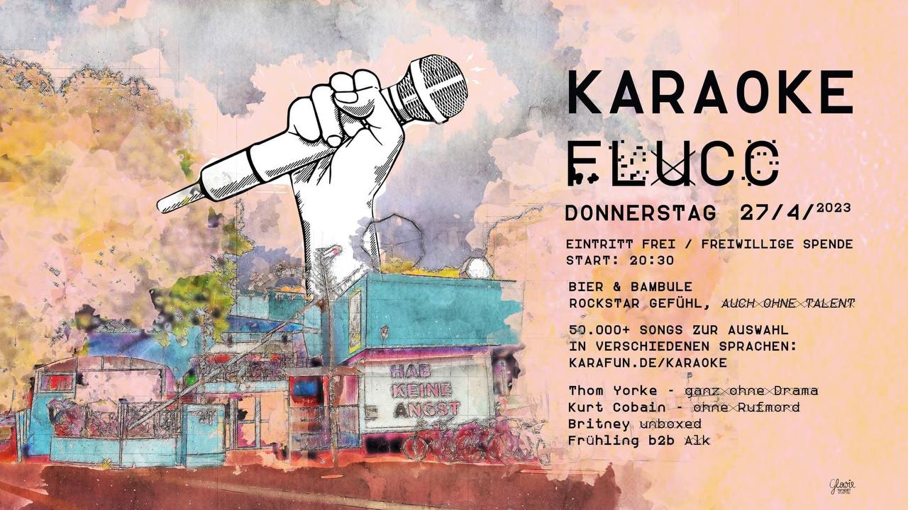 Karaoke FLUCC am 27. April 2023 @ Fluc. Karaoke FLUCC am 27. April 2023 @ Fluc.