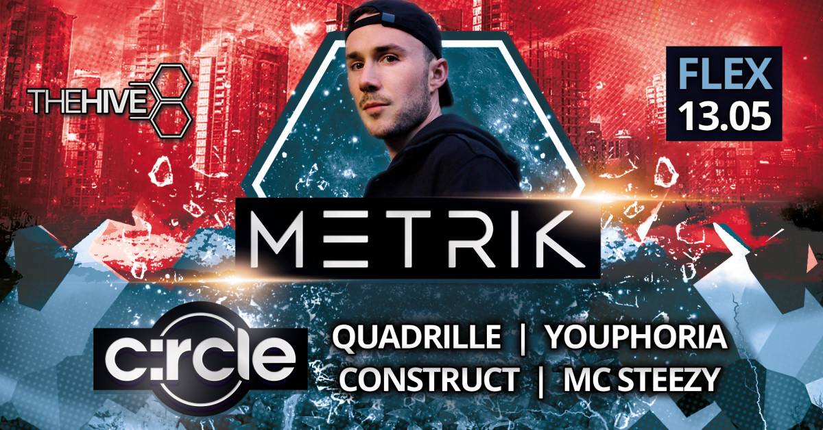 THE HIVE presents Metrik (Hospital / UK) am 13. May 2023 @ Flex. THE HIVE presents Metrik (Hospital / UK) am 13. May 2023 @ Flex.