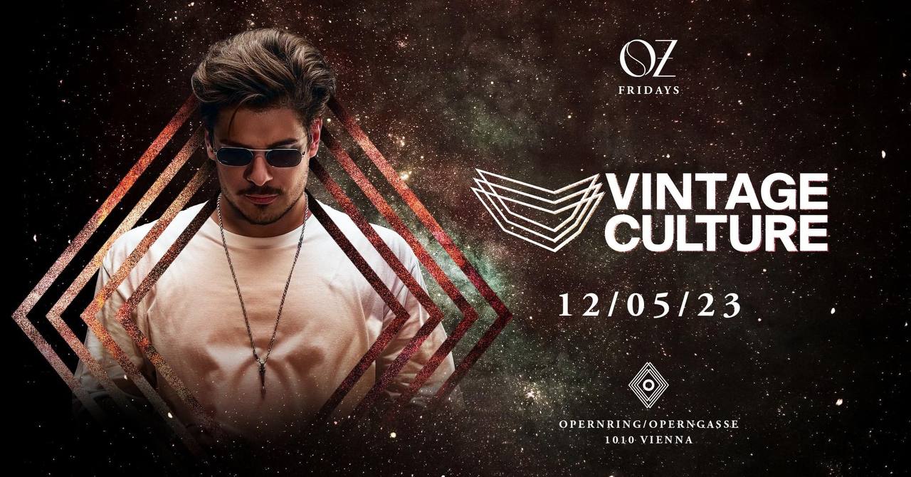 OZ w/ Vintage Culture am 12. May 2023 @ O - Der Klub. OZ w/ Vintage Culture am 12. May 2023 @ O - Der Klub.