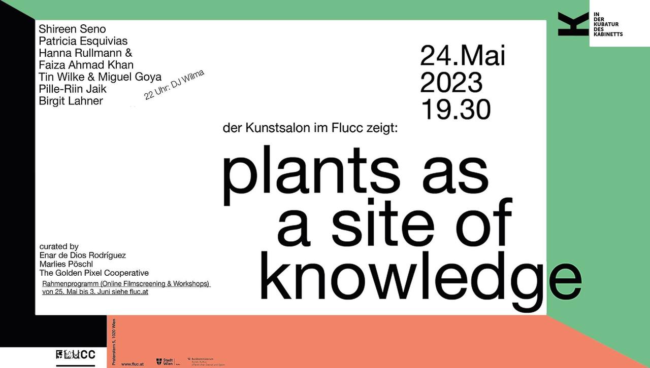 In der Kubatur des Kabinetts zeigt Plants as a site of knowledge am 24. May 2023 @ Flucc.