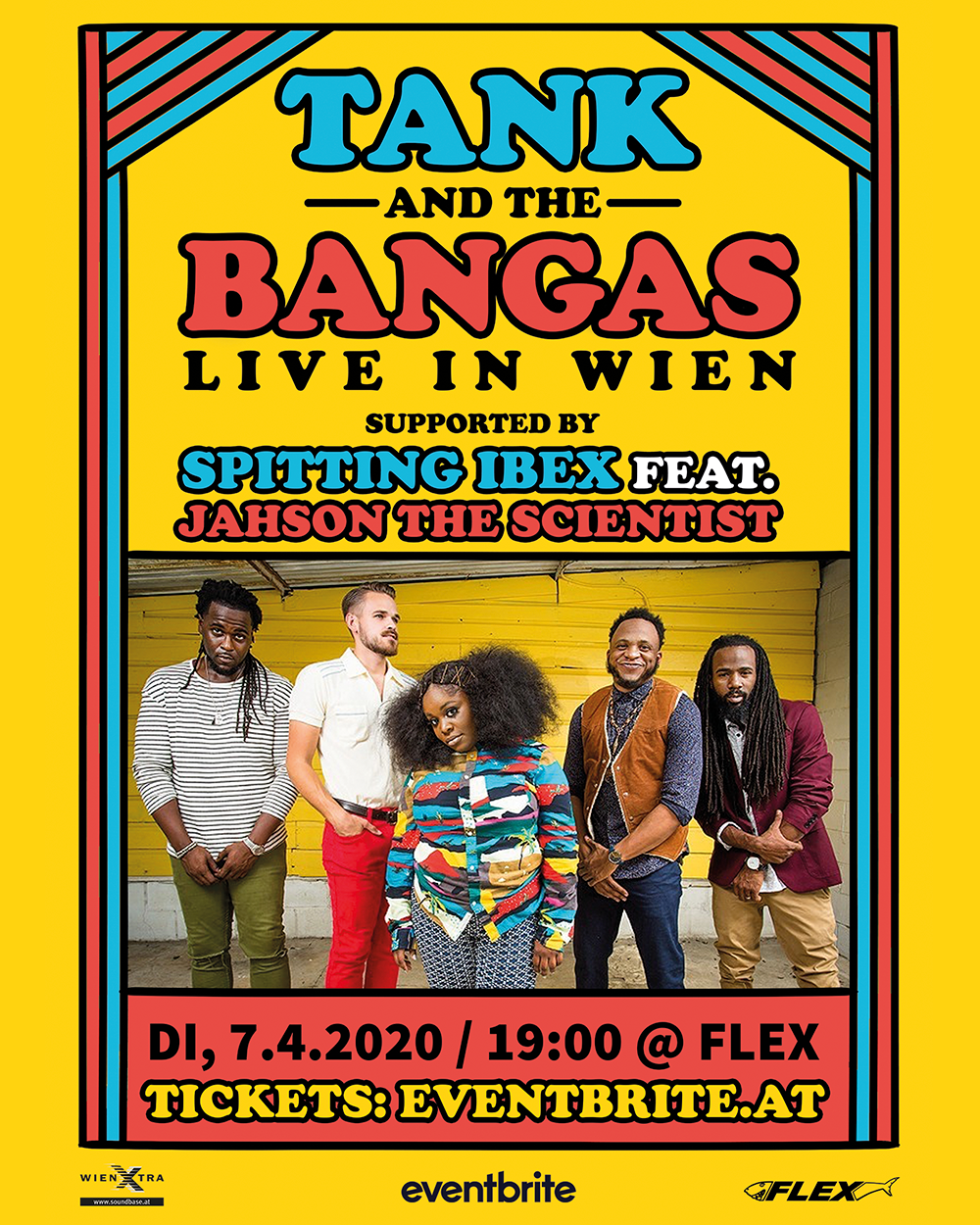 Tank and the Bangas / LIVE in Wien am 7. April 2020 @ Flex. Tank and the Bangas / LIVE in Wien am 7. April 2020 @ Flex.
