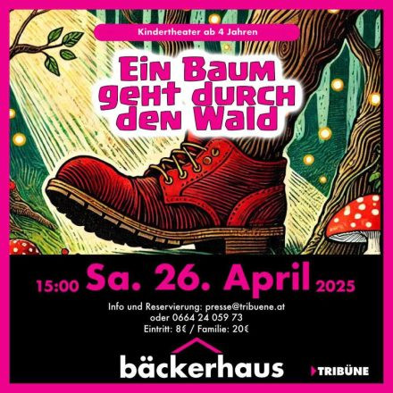 Ein Baum geht durch den Wald