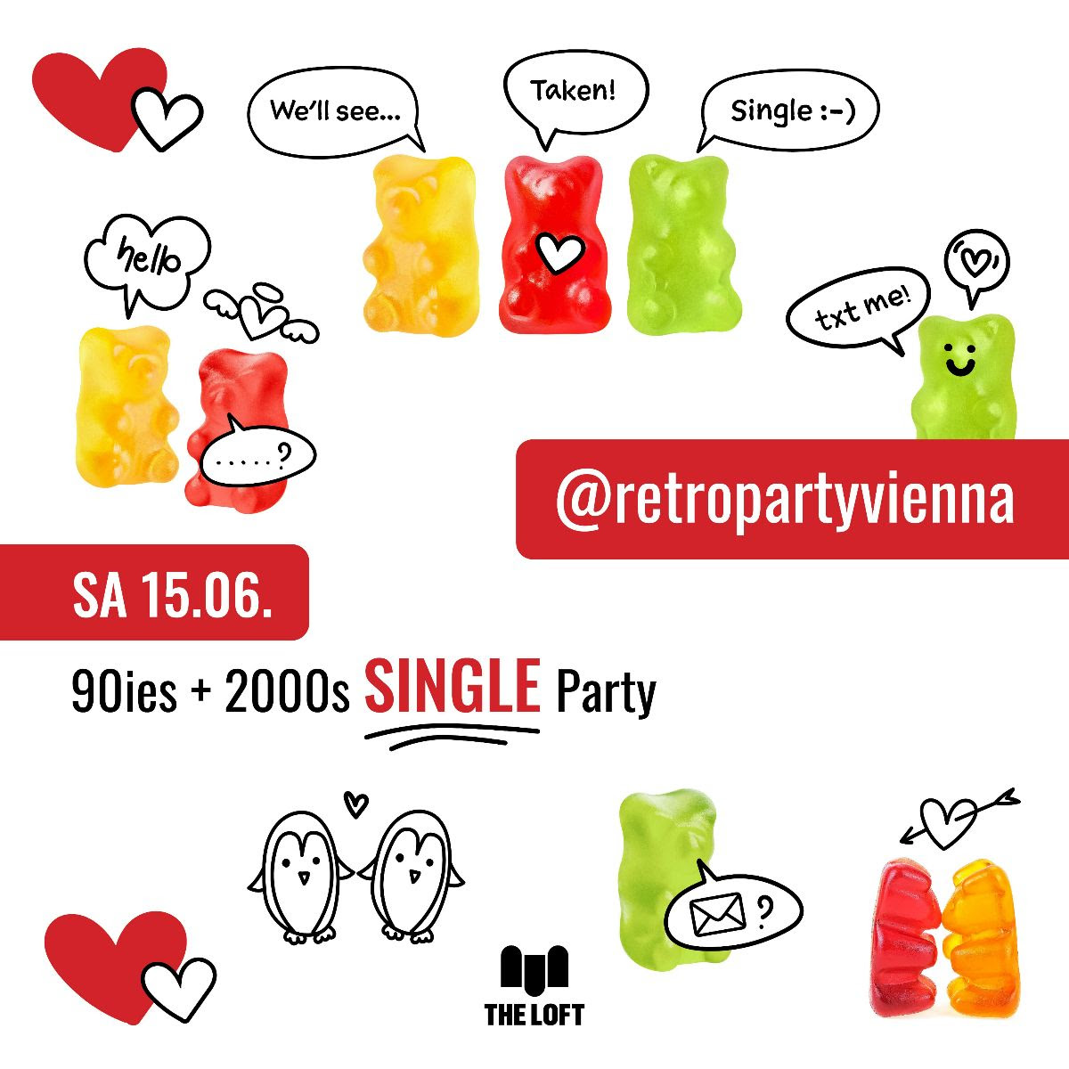 90es & 2000s Single Party am 15. June 2024 @ The Loft. 90es & 2000s Single Party am 15. June 2024 @ The Loft.