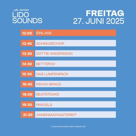 LIDO SOUNDS - Freitag
