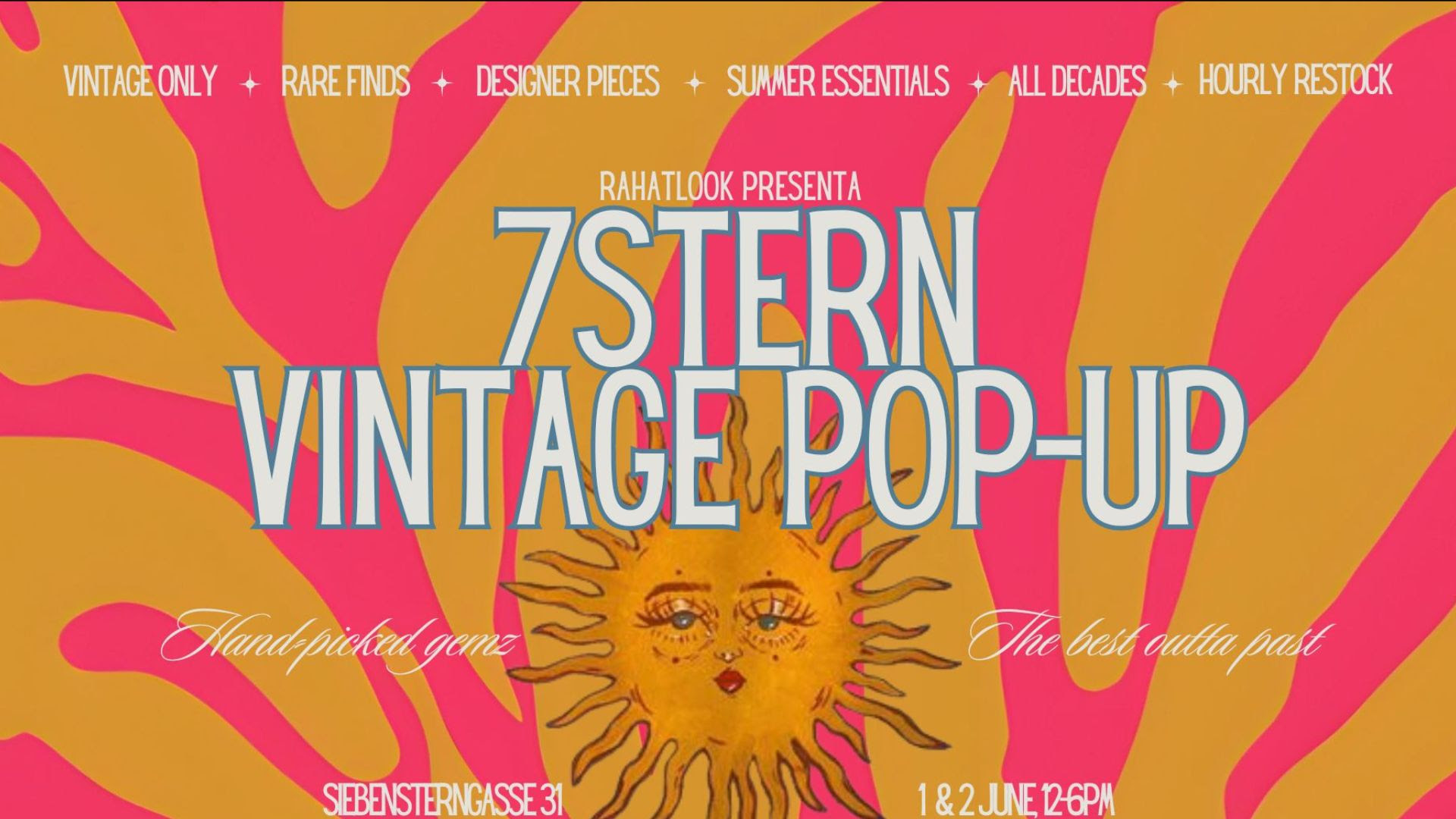 7*Stern Flohmarkt: Vintage Sale am 1. June 2024 @ Café 7*Stern. 7*Stern Flohmarkt: Vintage Sale am 1. June 2024 @ Café 7*Stern.
