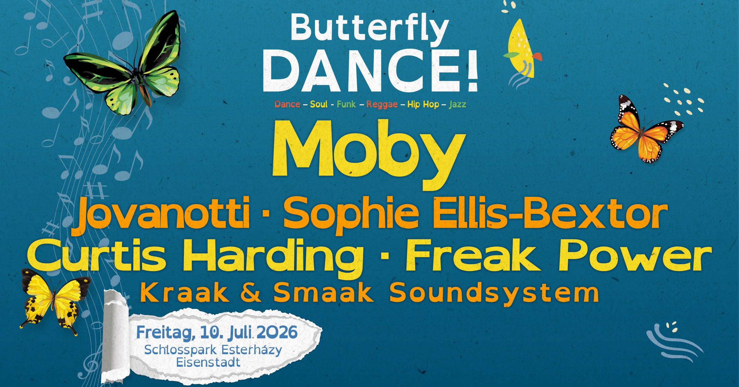 Butterfly Dance! 2026 am 10. July 2026 @ Schlosspark Esterházy.