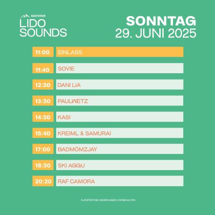 LIDO SOUNDS - Sonntag