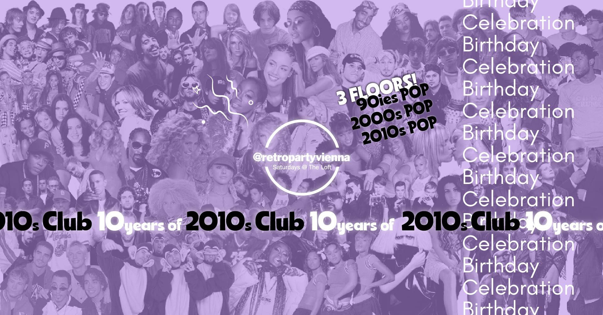 10 Jahre 2010s Club am 21. March 2026 @ The Loft.