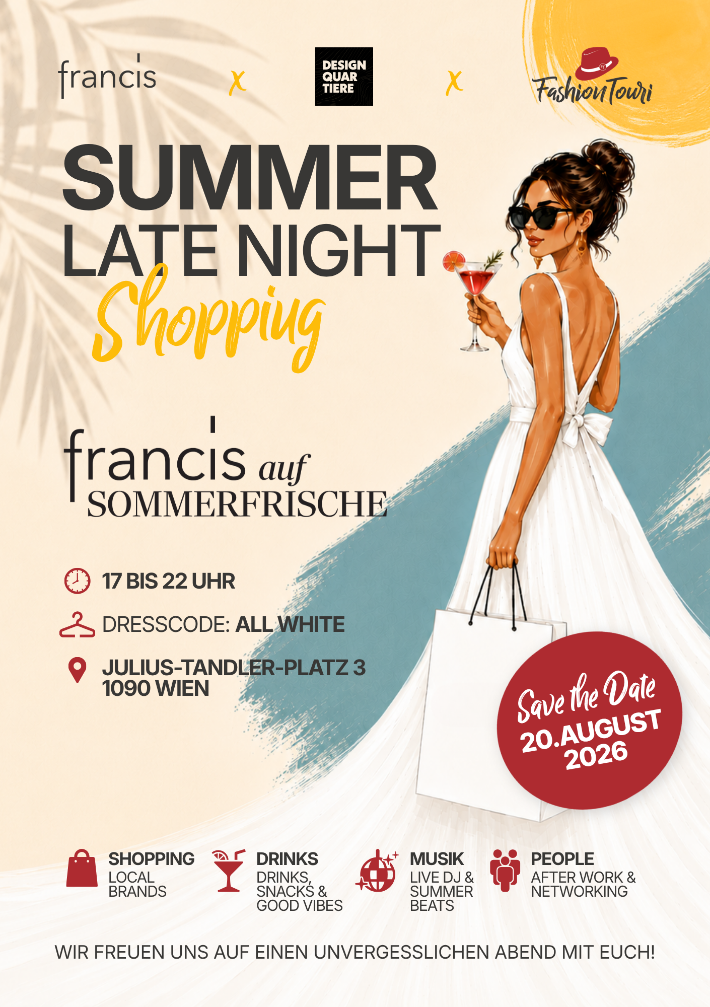 Summer Late Night Shopping im francis am 20. August 2026 @ francis.