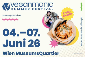 Veganmania Wien MQ 2026 am 4. June 2026 @ Museumsquartier.