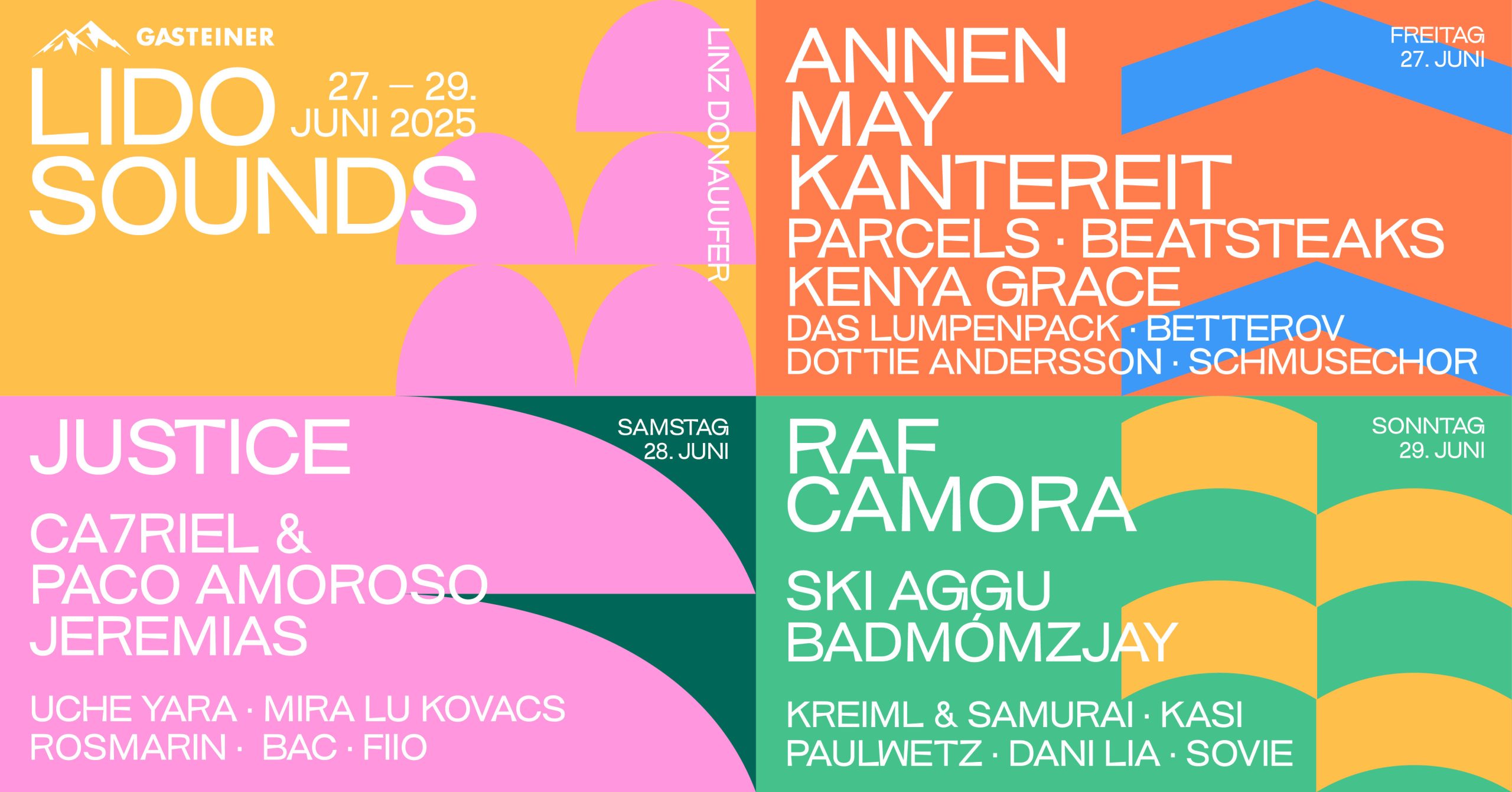 LIDO SOUNDS 2025 am 27. June 2025 @ Linz Donauufer. LIDO SOUNDS 2025 am 27. June 2025 @ Linz Donauufer.