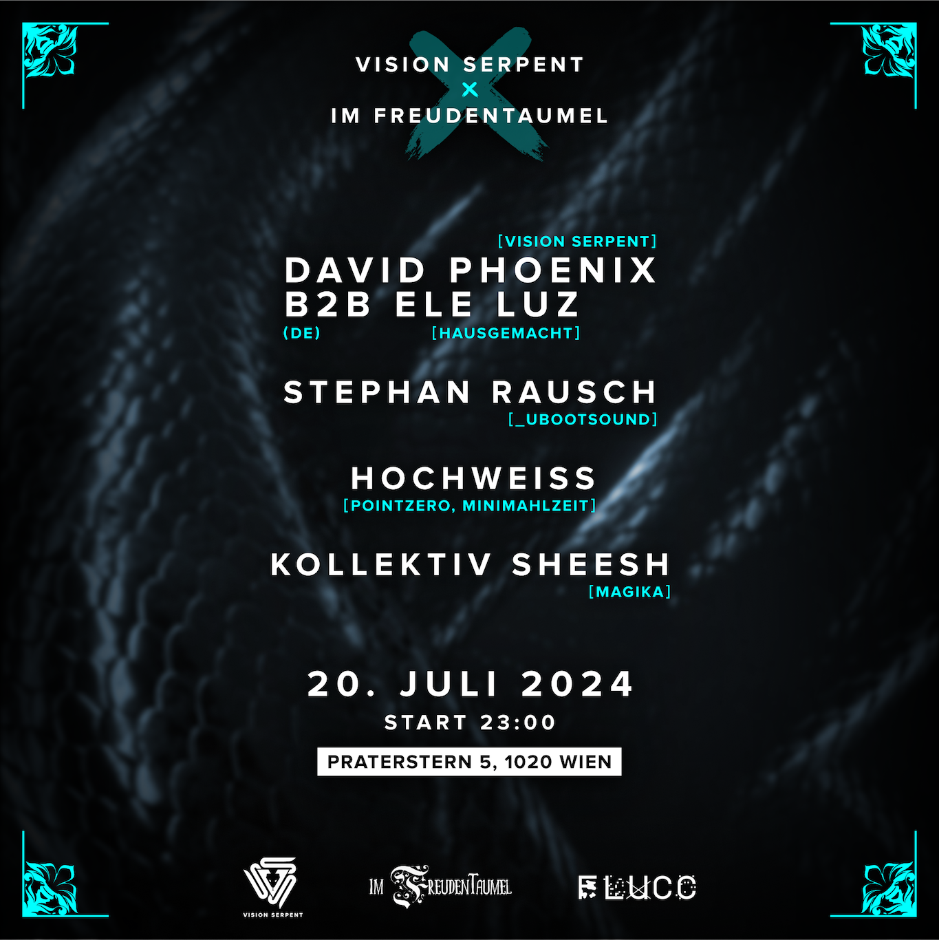 Vision Serpent X Im Freudentaumel am 20. July 2024 @ . Vision Serpent X Im Freudentaumel am 20. July 2024 @ .