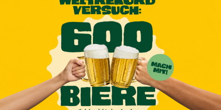 Weltrekordversuch zum internationalen Tag des Bieres