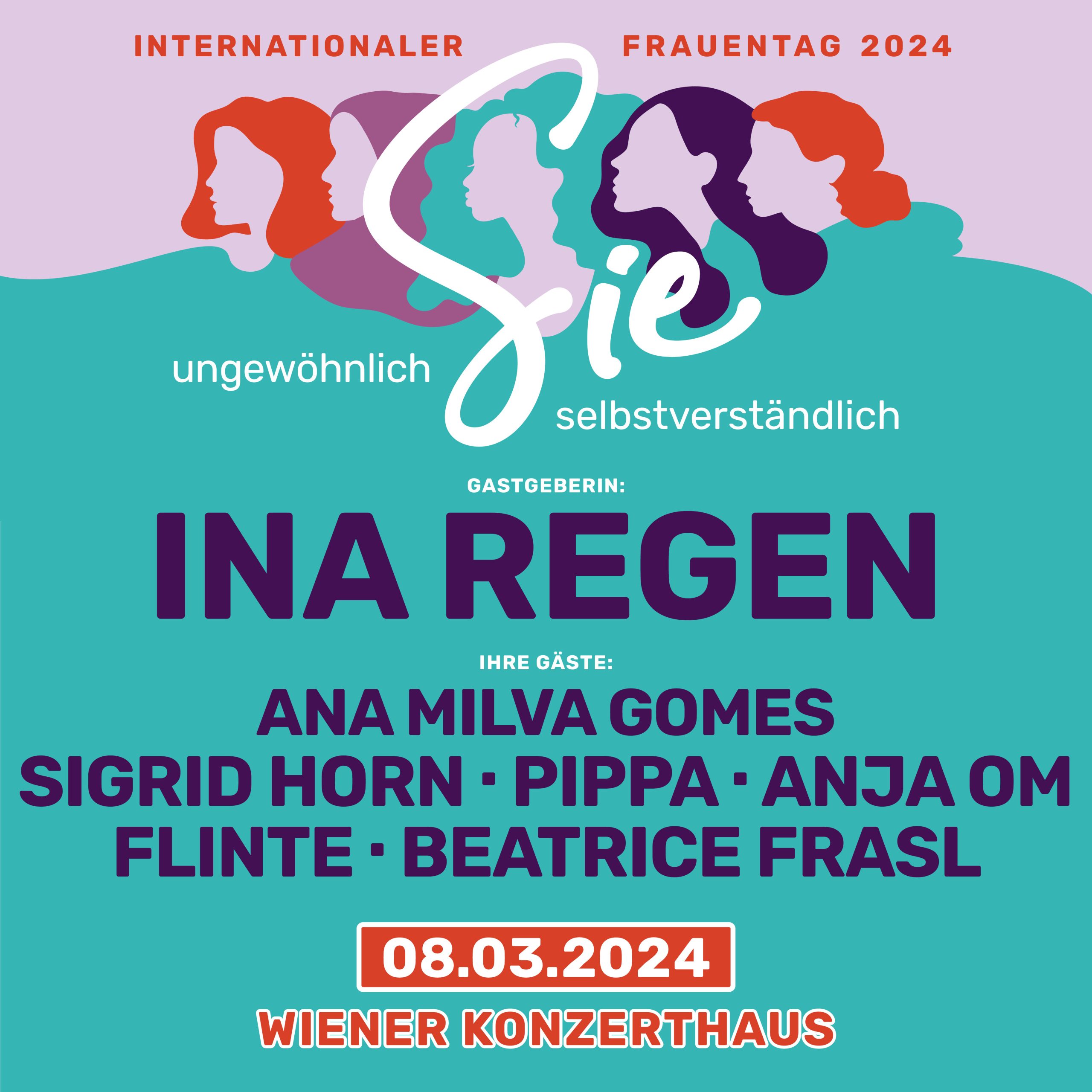Ina Regen - Internationaler Frauentag 2024 am 8. March 2024 @ Wiener Konzerthaus.