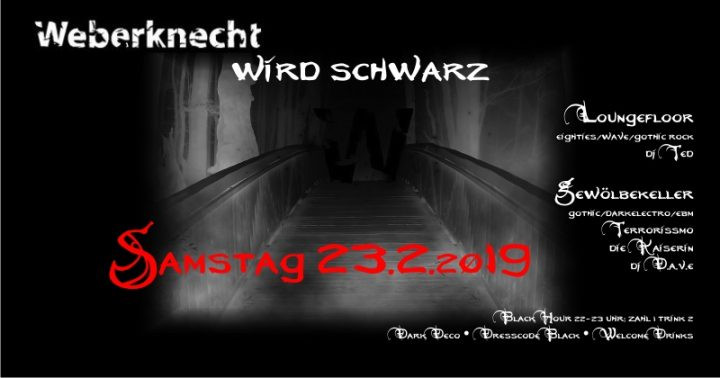 Weberknecht wird schwarz am 23. February 2019 @ Weberknecht. Weberknecht wird schwarz am 23. February 2019 @ Weberknecht.