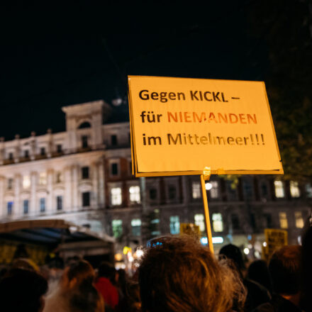 Demo gegen Kickl @ Schottentor Wien