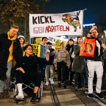 Demo gegen Kickl @ Schottentor Wien