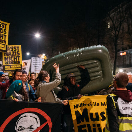 Demo gegen Kickl @ Schottentor Wien