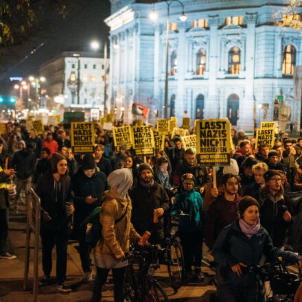 Demo gegen Kickl @ Schottentor Wien