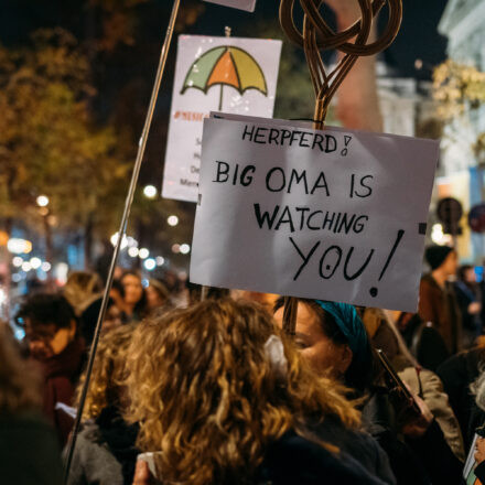 Demo gegen Kickl @ Schottentor Wien