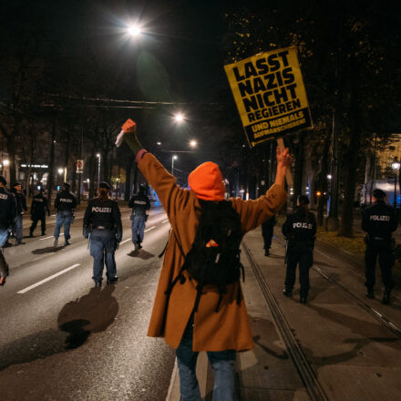 Demo gegen Kickl @ Schottentor Wien