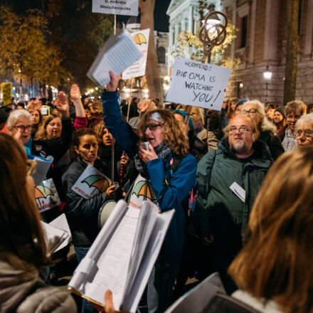 Demo gegen Kickl @ Schottentor Wien