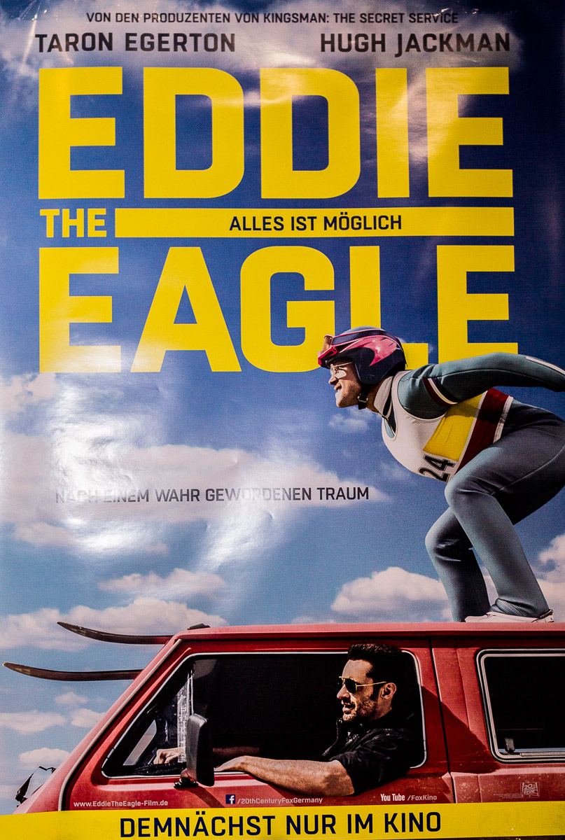 VOLUME Filmpremiere: Eddie The Eagle @ Hollywood Megaplex Gasometer