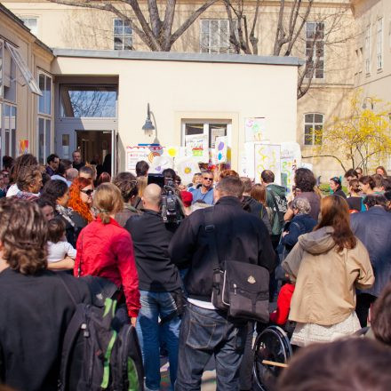 Protestveranstaltung StudentInnenkinder