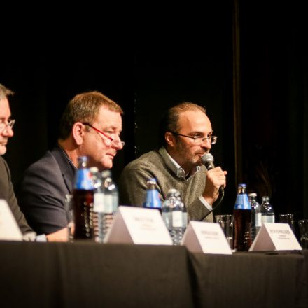 Pressekonferenz gegen die Ticketsteuer @ Stadtsaal