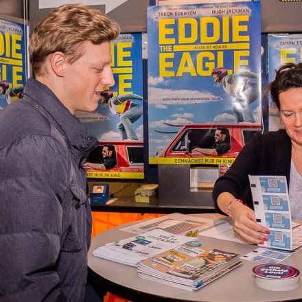 VOLUME Filmpremiere: Eddie The Eagle @ Hollywood Megaplex Gasometer