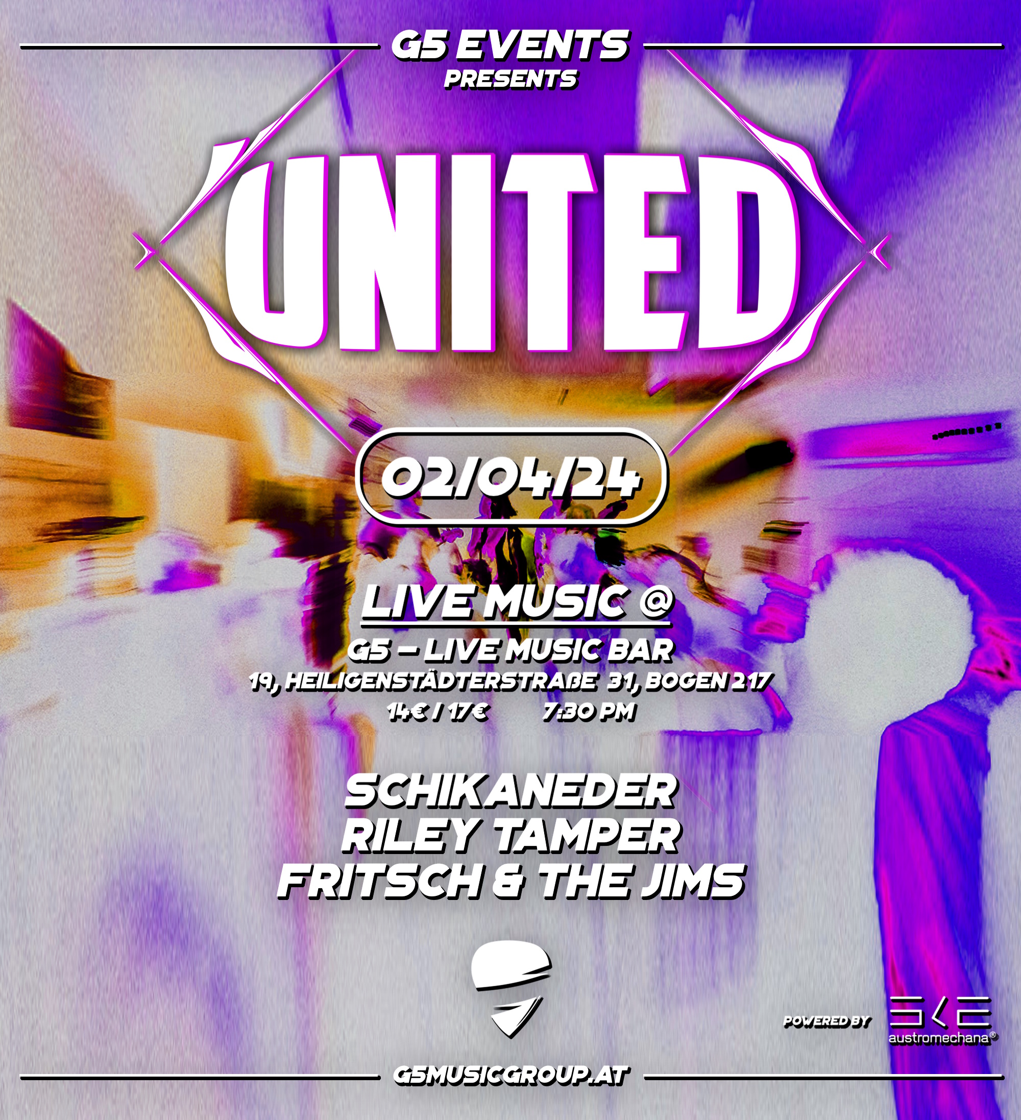 United am 2. April 2024 @ G5 Live-Music-Bar.