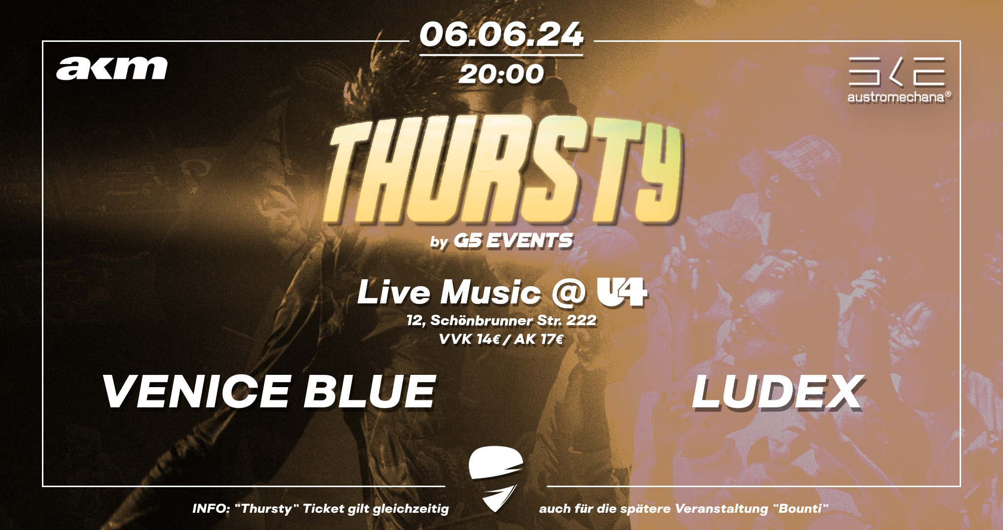 Thursty @ U4 am 6. June 2024 @ U4. Thursty @ U4 am 6. June 2024 @ U4.