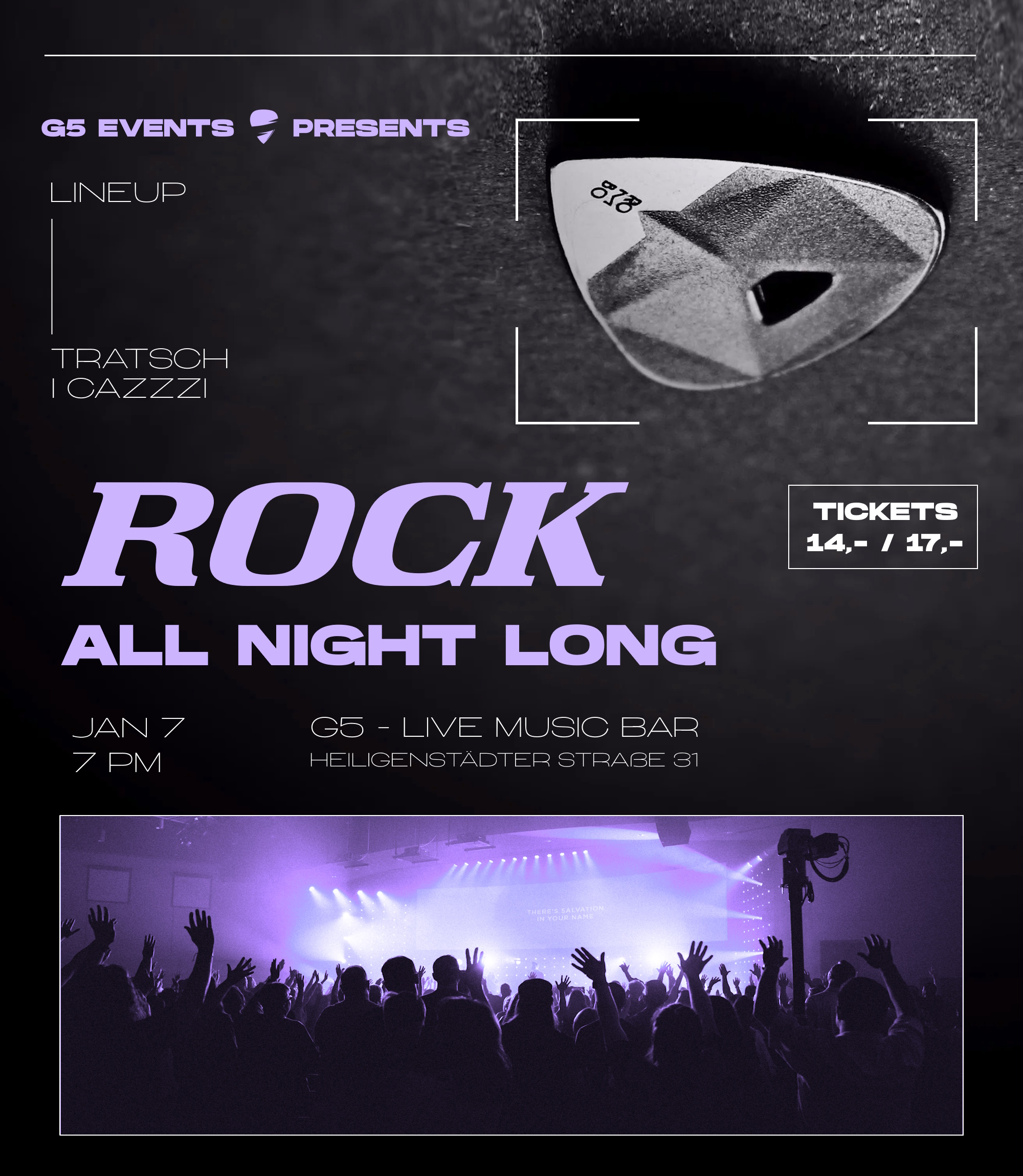 Rock Night @ G5 Bar am 7. January 2026 @ G5 Live-Music-Bar.