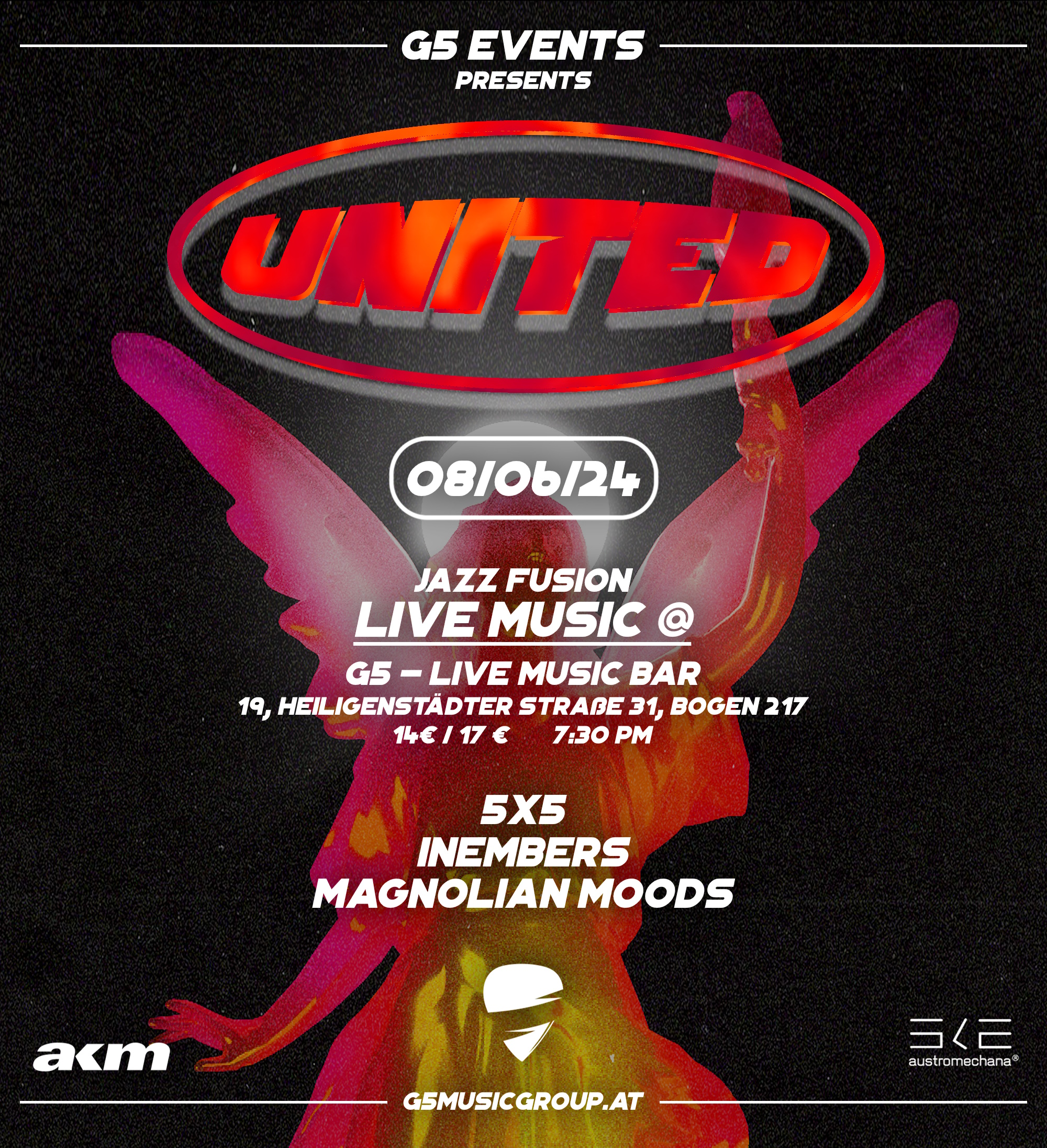 United am 8. June 2024 @ G5 Live-Music-Bar.