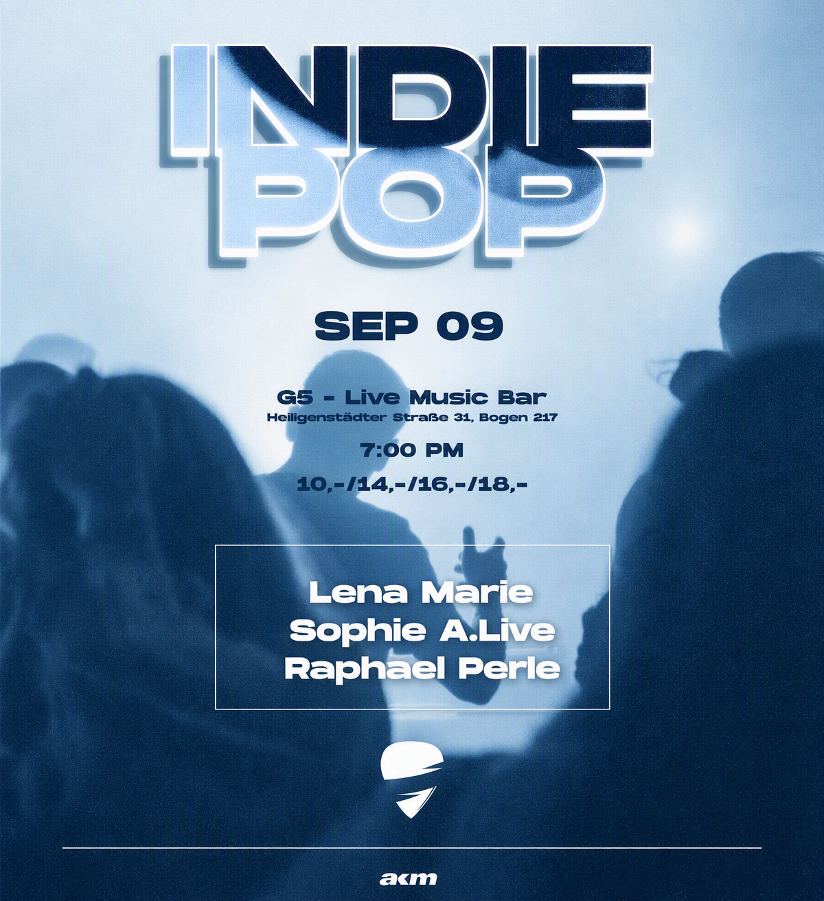 Indie Pop Night am 9. September 2026 @ G5 Live-Music-Bar.