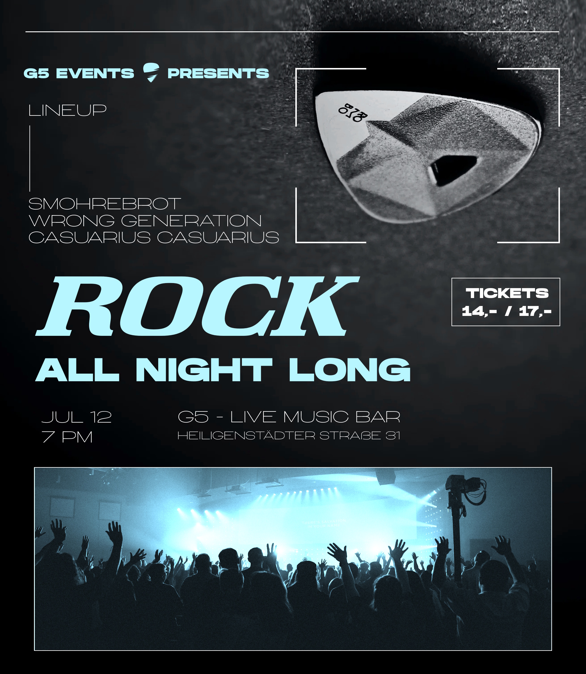 Rock Night @ G5 Bar am 12. July 2025 @ G5 Live-Music-Bar.