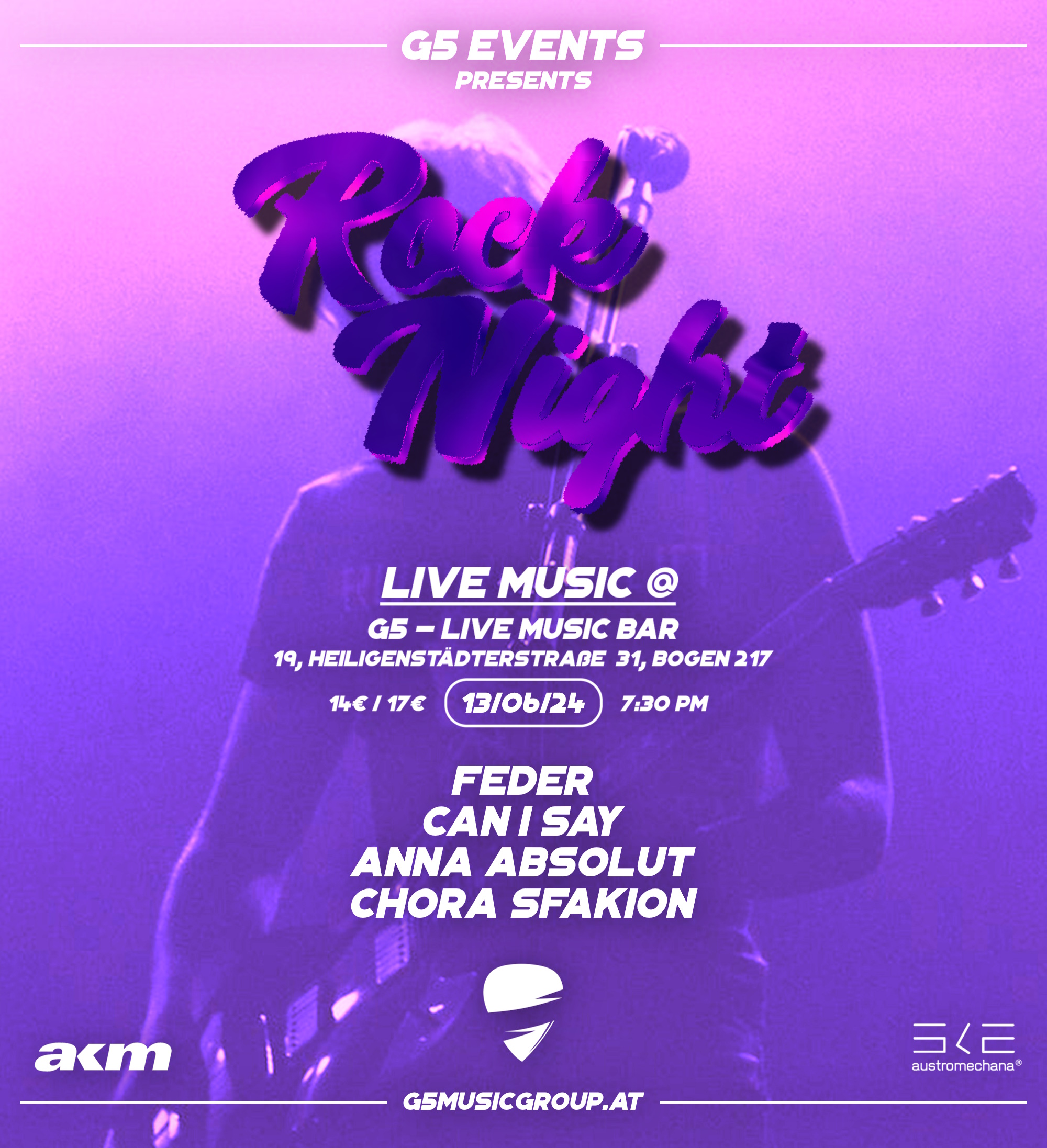 Rock Night am 13. June 2024 @ G5 Live-Music-Bar. Rock Night am 13. June 2024 @ G5 Live-Music-Bar.