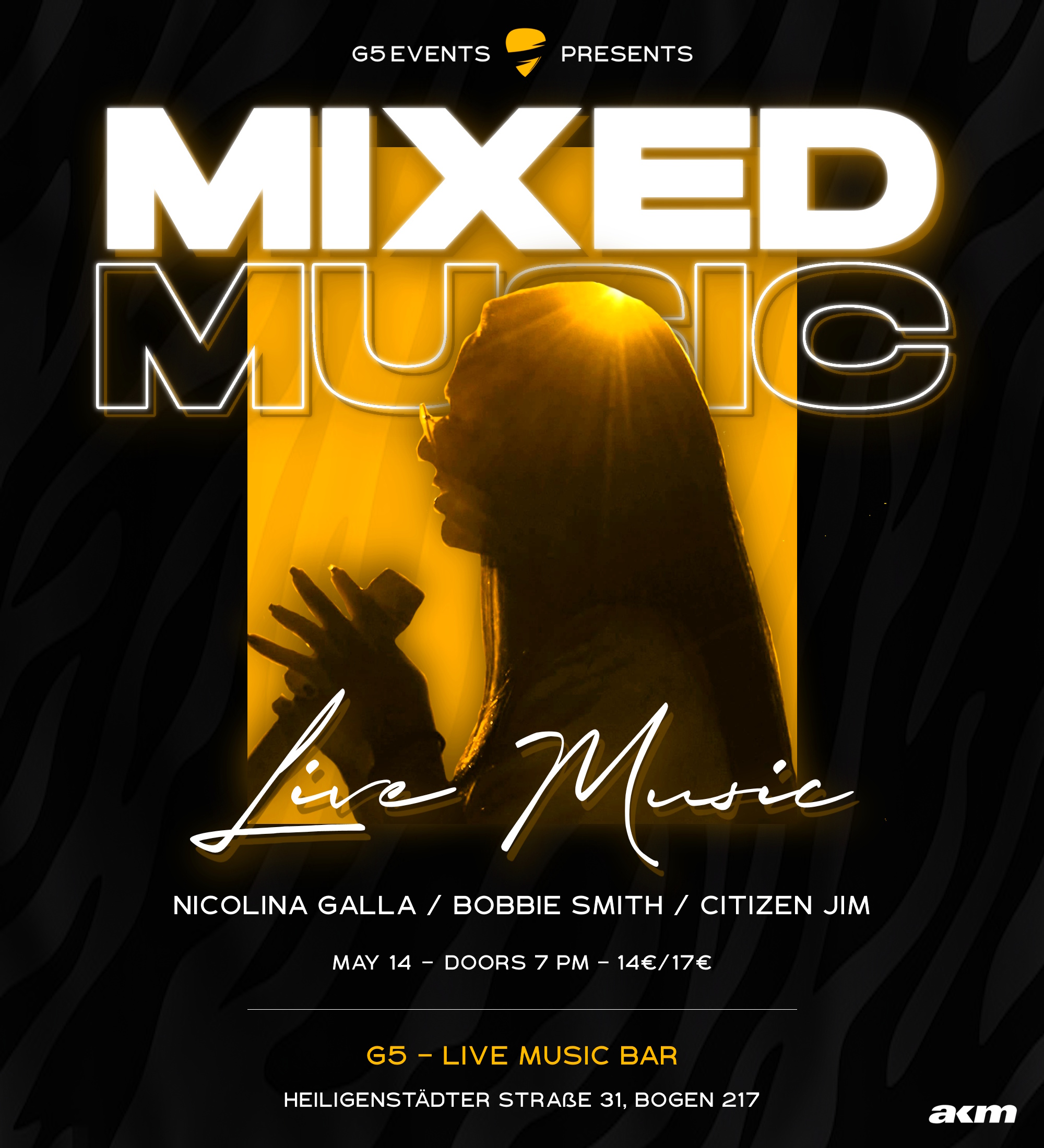 G5 Mixed Music Night am 14. May 2026 @ G5 Live-Music-Bar.