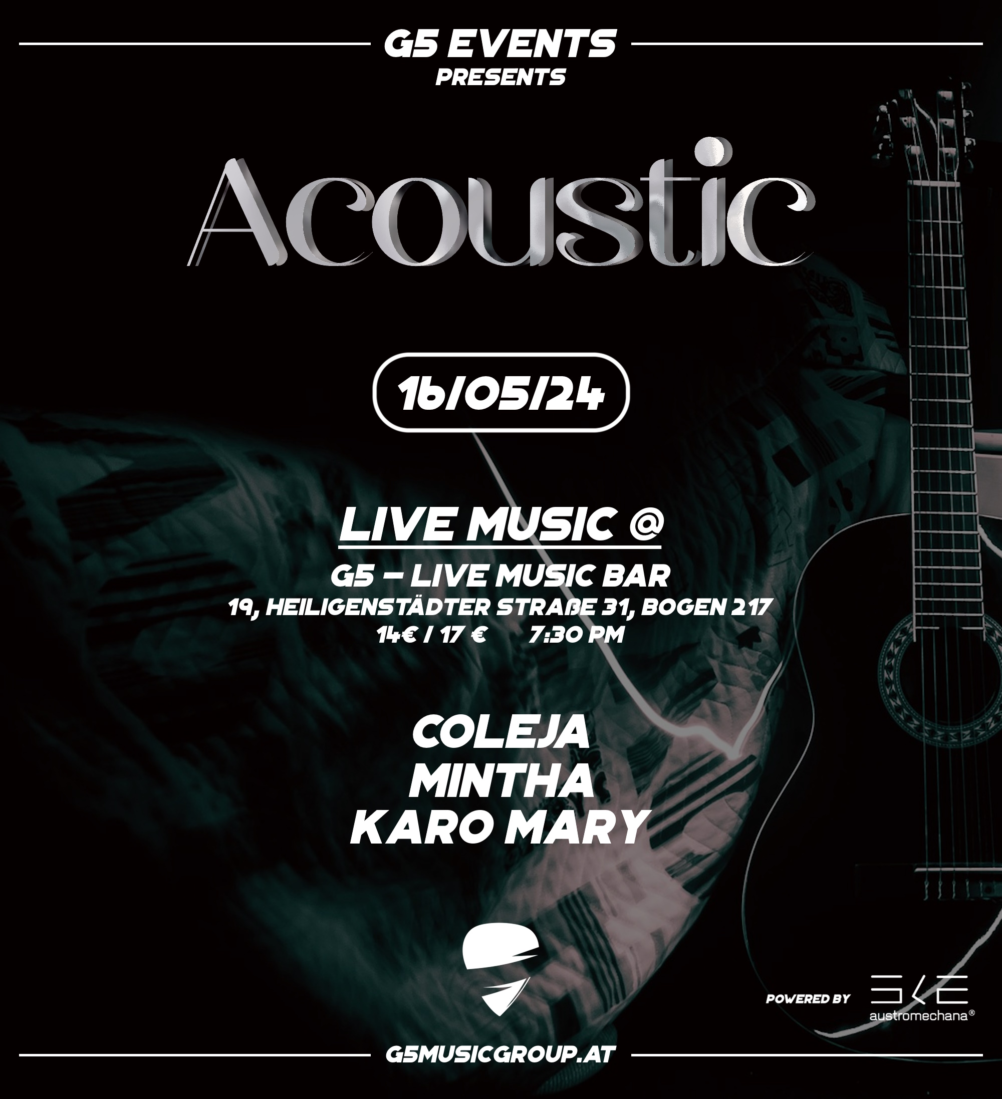 Acoustic Night am 16. May 2024 @ G5 Live-Music-Bar. Acoustic Night am 16. May 2024 @ G5 Live-Music-Bar.