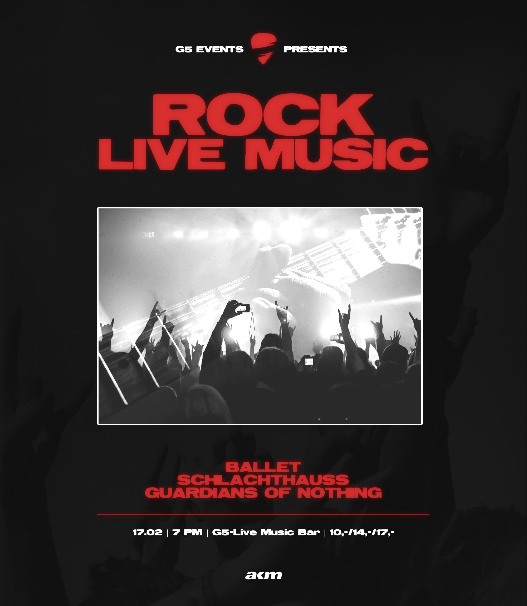 Rock Night @ G5 Bar am 17. February 2026 @ G5 Live-Music-Bar.