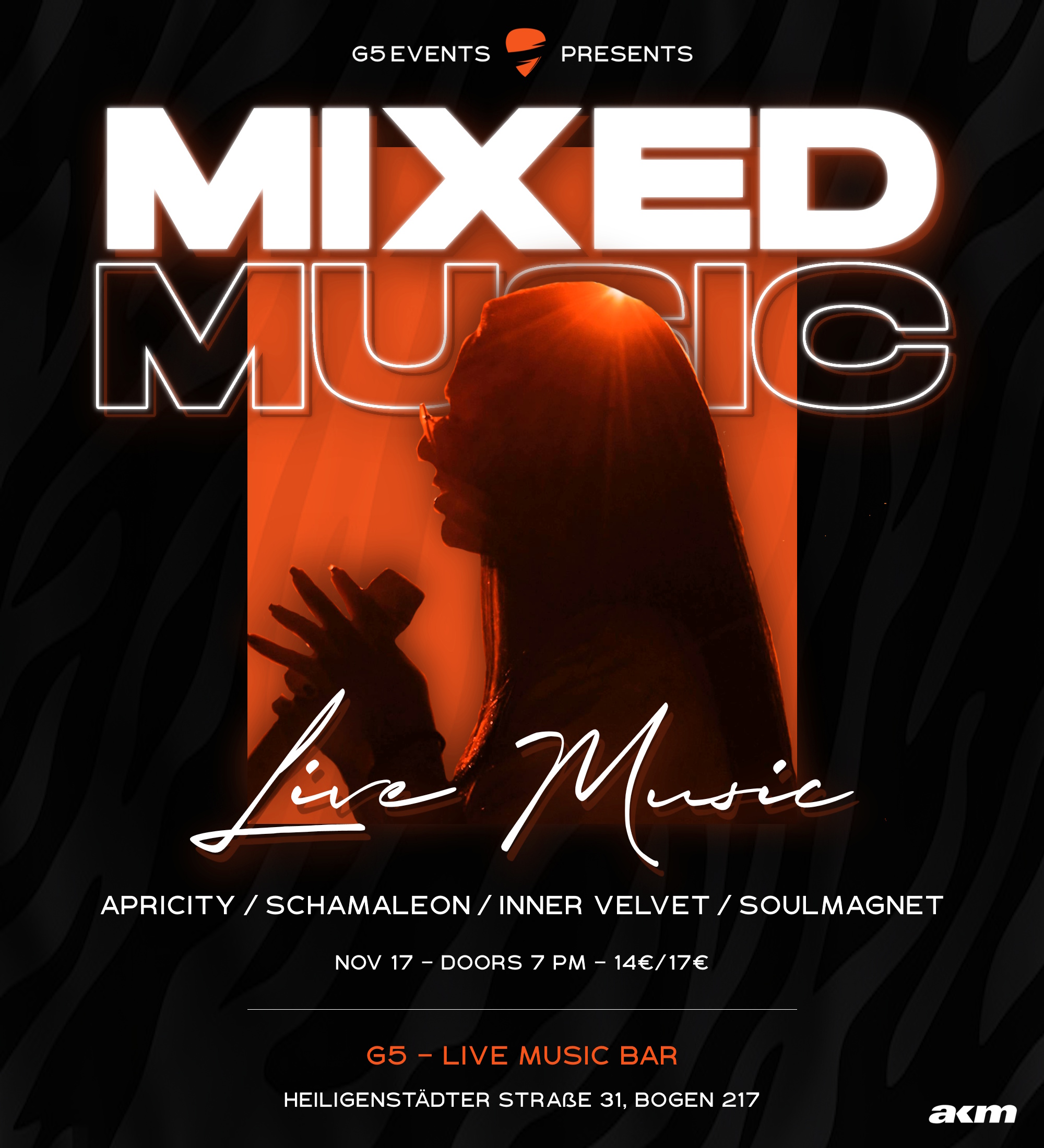 Mixed Music Night am 17. November 2026 @ G5 Live-Music-Bar.