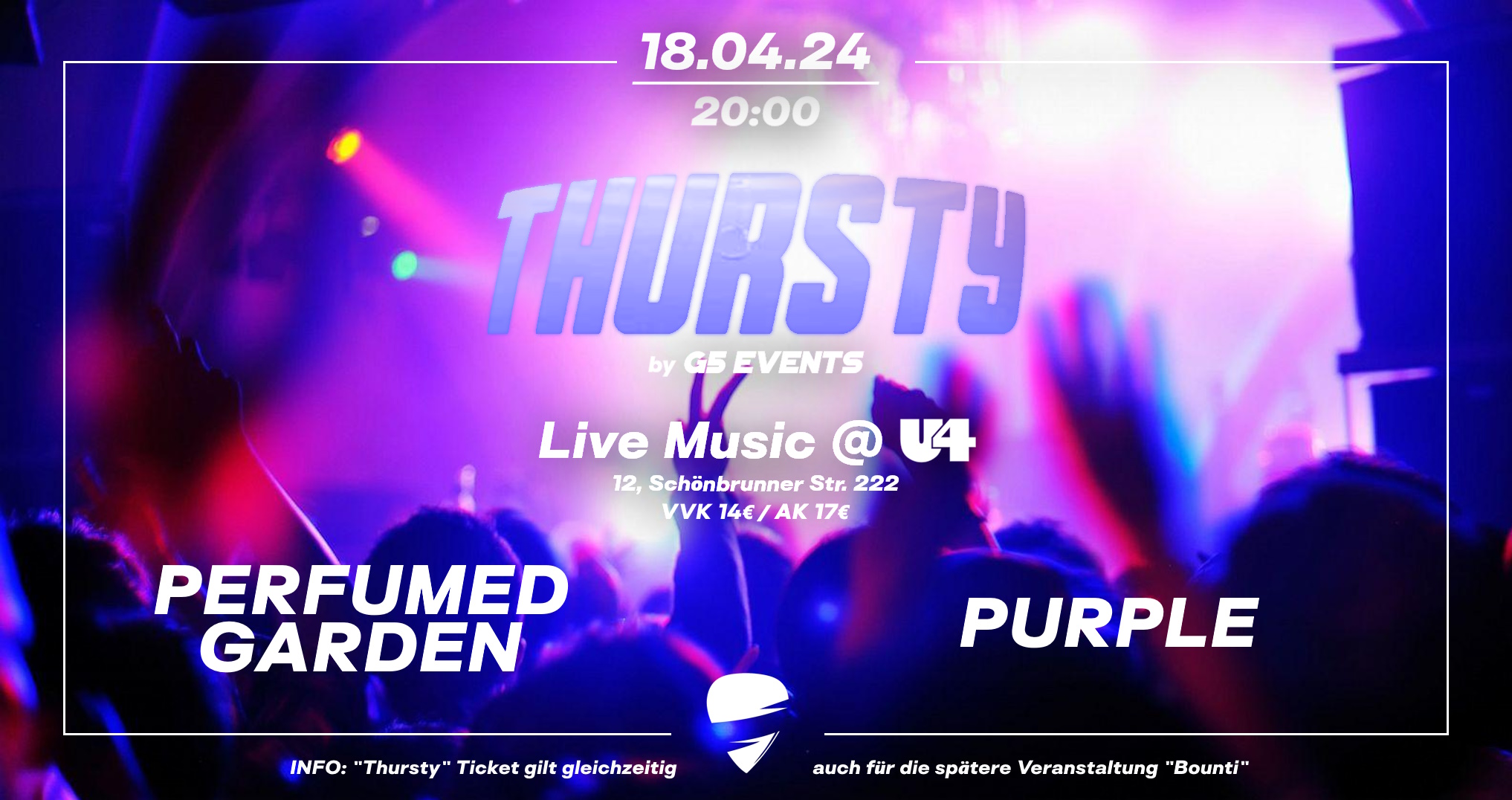 Thursty @ U4 am 18. April 2024 @ U4.