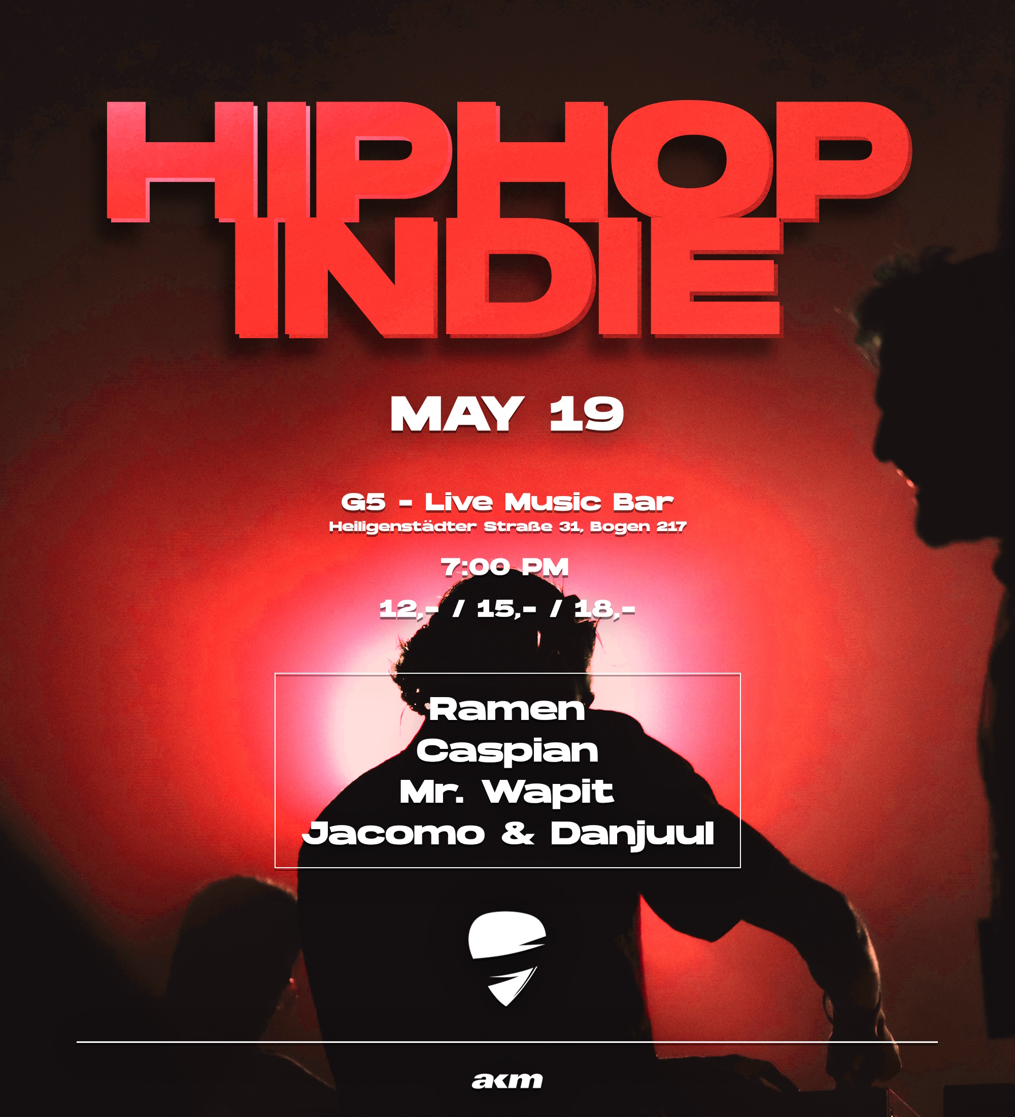 Hip Hop - Indie Night am 19. May 2026 @ G5 Live-Music-Bar.