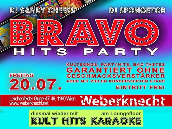 BRAVO Hits Party am 20. July 2018 @ Weberknecht. BRAVO Hits Party am 20. July 2018 @ Weberknecht.