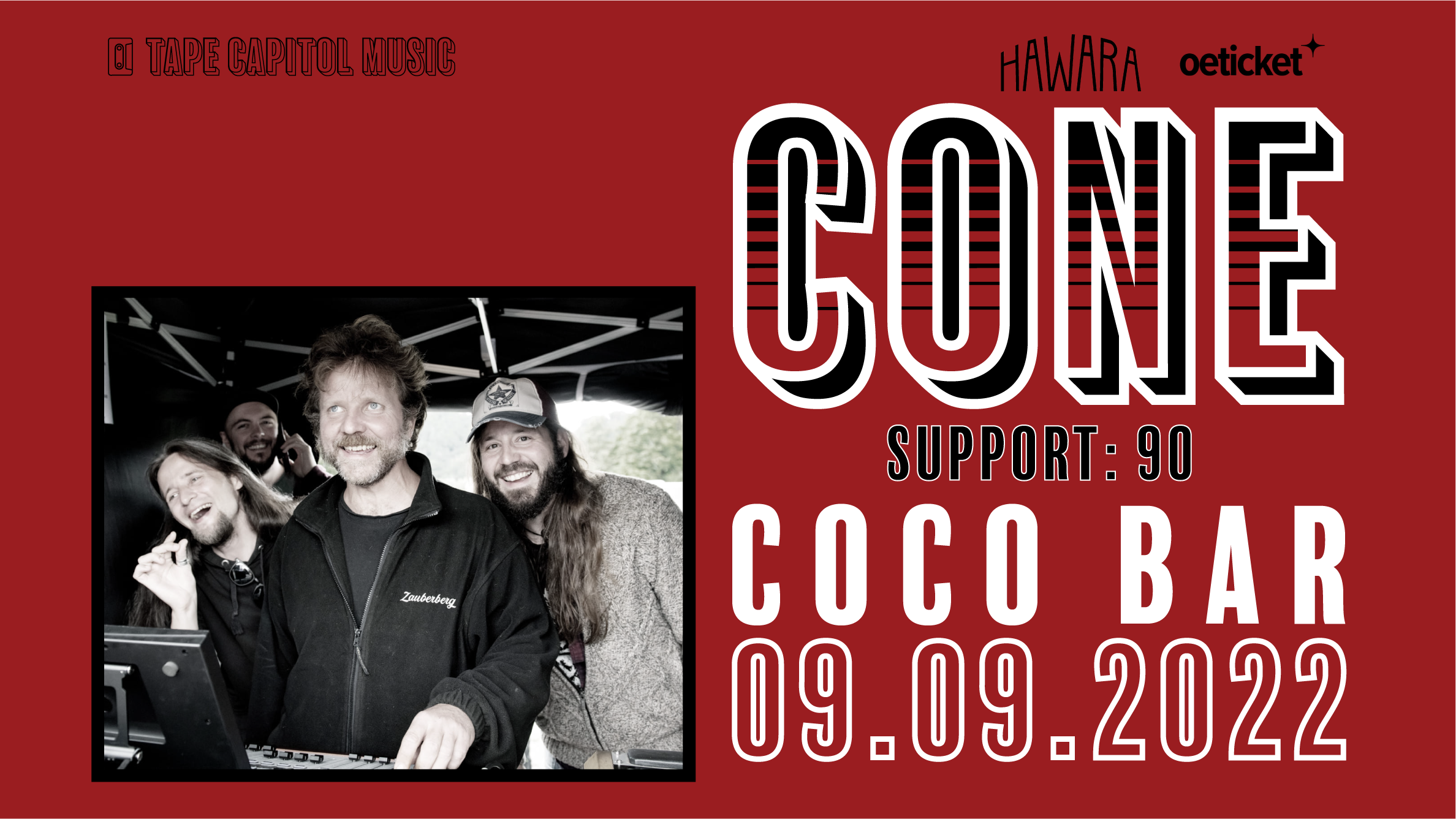 Cone (DE) + 90 am 9. September 2022 @ Coco Bar. Cone (DE) + 90 am 9. September 2022 @ Coco Bar.