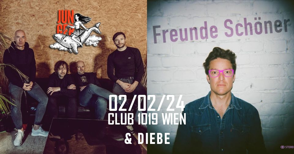 Freunde Schöner + Junger + Diebe am 2. February 2024 @ Club 1019. Freunde Schöner + Junger + Diebe am 2. February 2024 @ Club 1019.