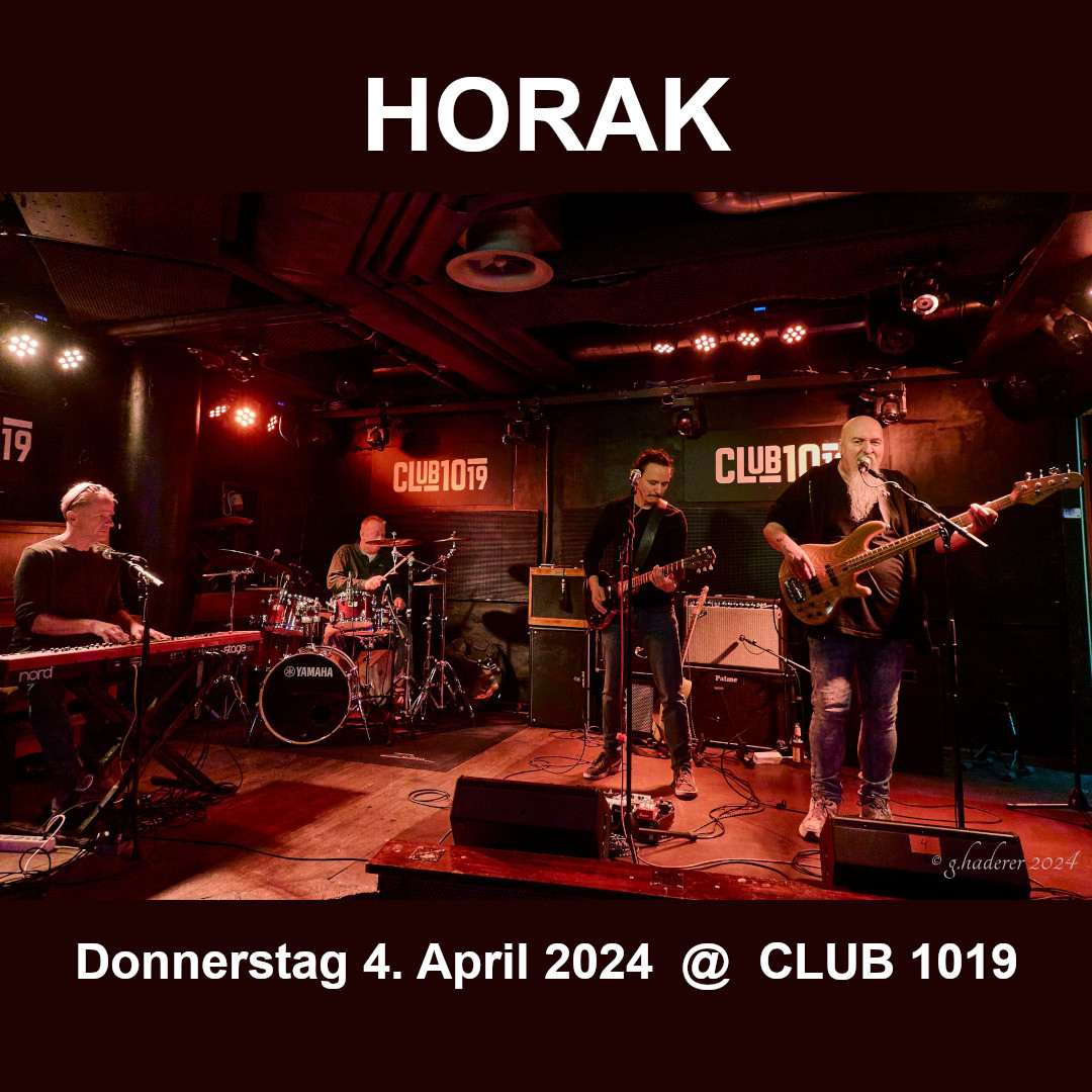 Horak am 4. April 2024 @ Club 1019. Horak am 4. April 2024 @ Club 1019.