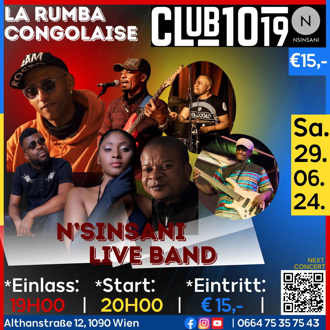 La Rumba Congolaise am 29. June 2024 @ Club 1019. La Rumba Congolaise am 29. June 2024 @ Club 1019.
