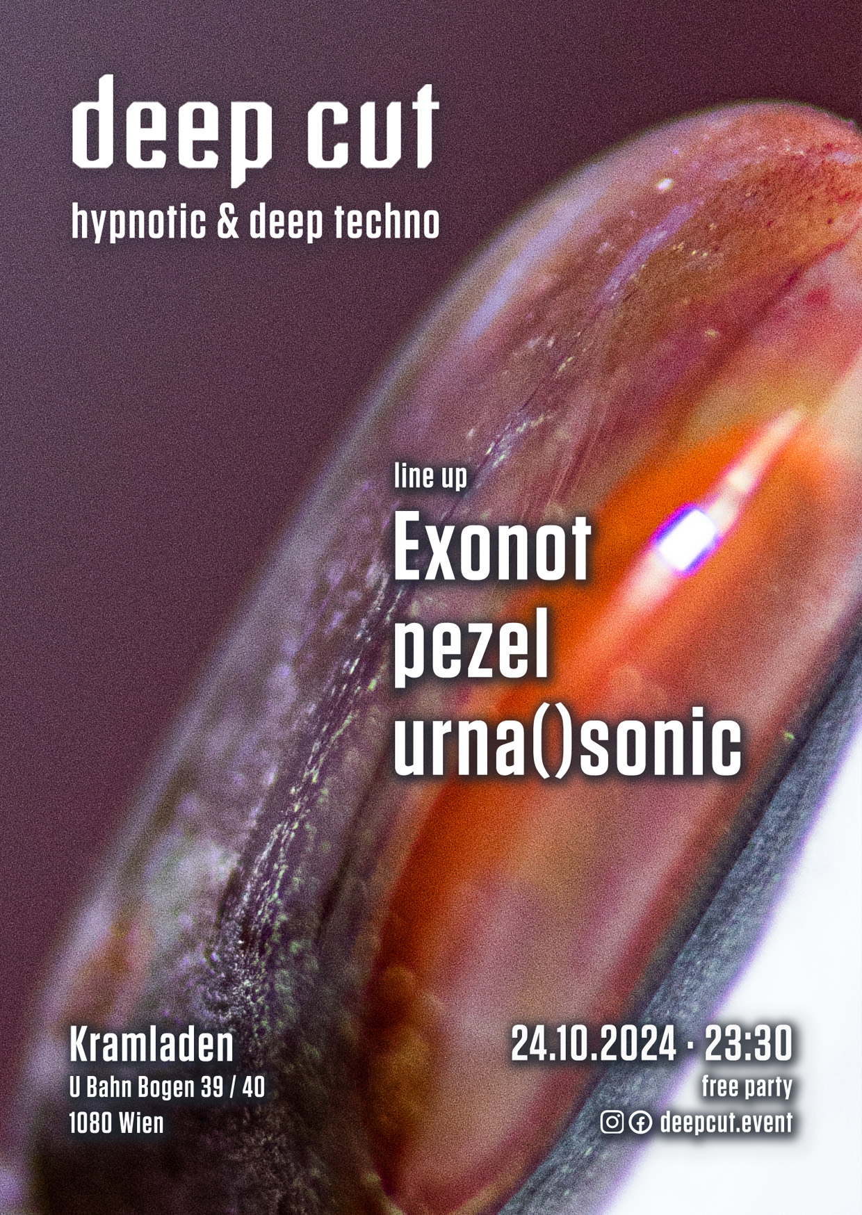 deep cut /w Exonot - Hypnotic & Deep Techno am 24. October 2024 @ Kramladen. deep cut /w Exonot - Hypnotic & Deep Techno am 24. October 2024 @ Kramladen.
