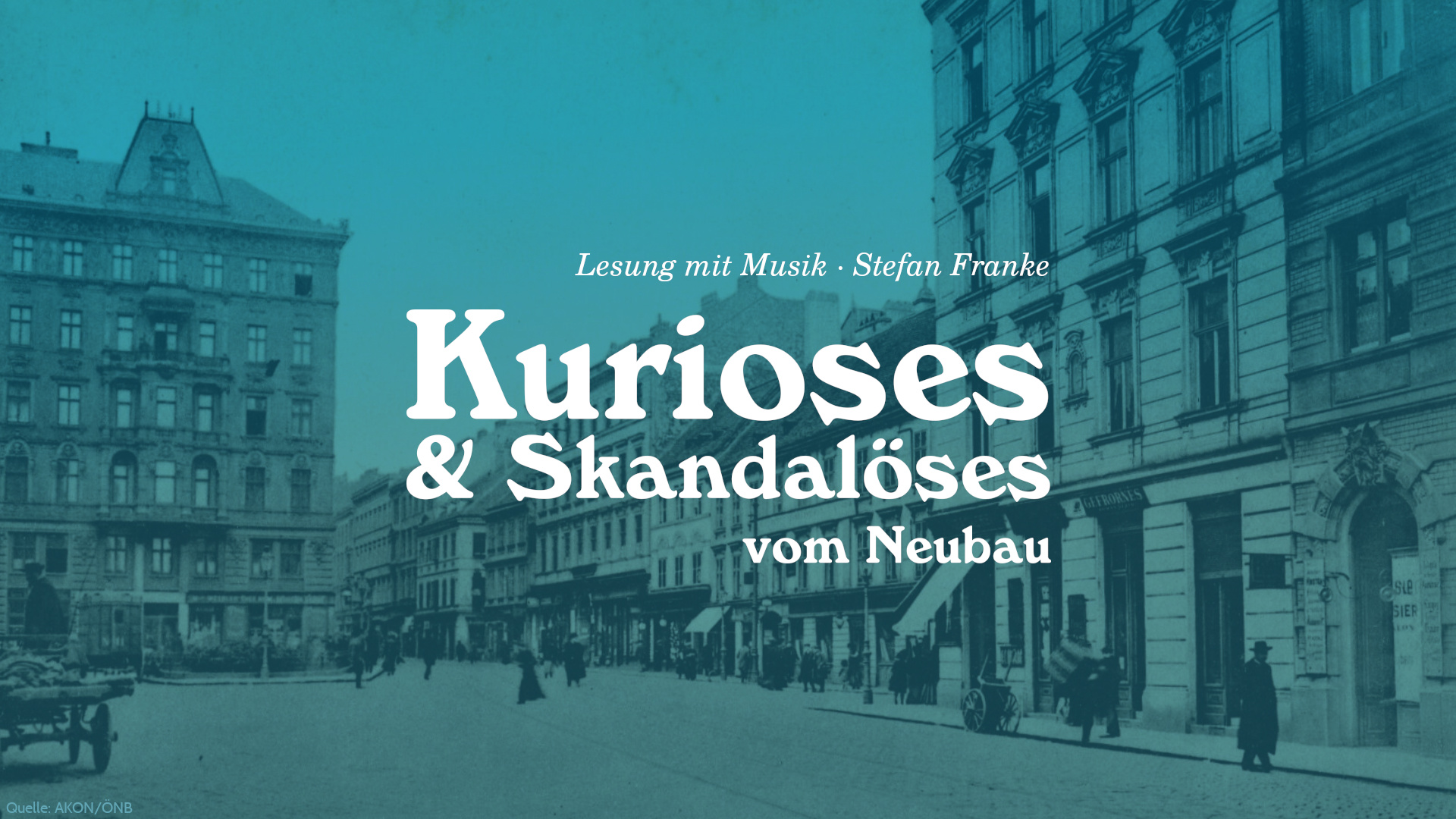 Stefan Franke „Kurioses & Skandalöses vom Neubau“ am 12. September 2026 @ froemmel's Conditorei cafe catering.